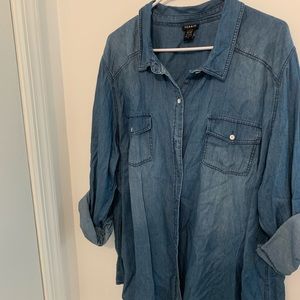 NWOT Torrid denim shirt